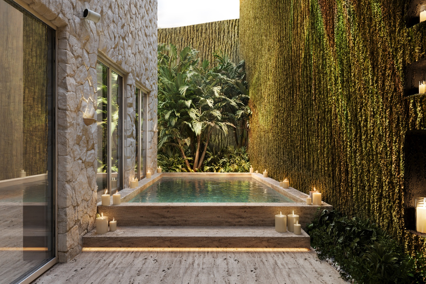 1st Floor 3 Bedroom Cave Suite terrace